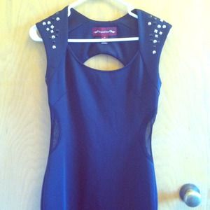 Tight Black Dress with Cutouts