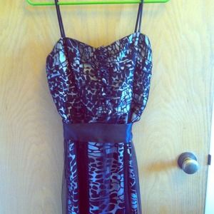 Leopard-Print Cocktail Dress