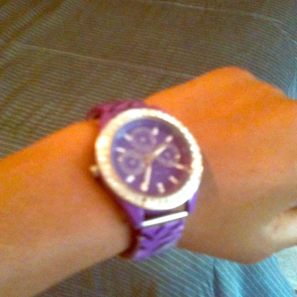 Purple & black watch