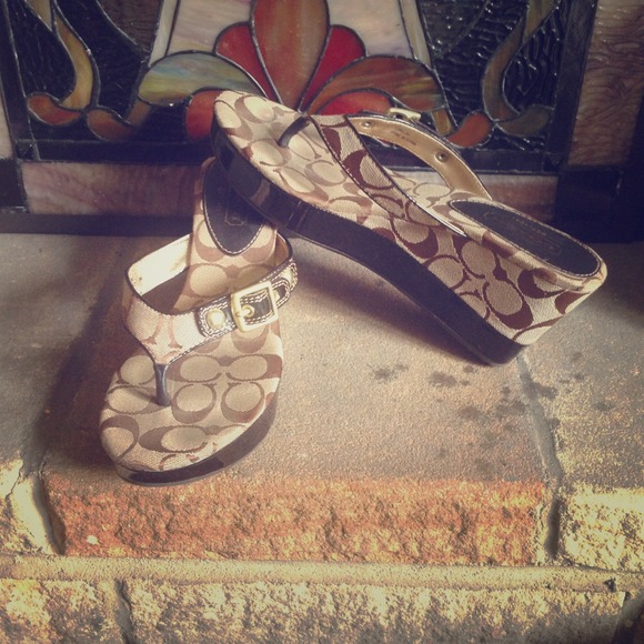 Coach brown sandals