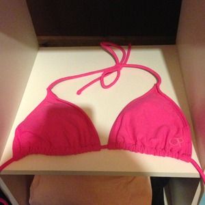 Hot pink bathing suit top