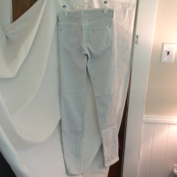 Anthro Pilcro Stet skinnies in pale sky blue HOLD - Picture 3 of 4