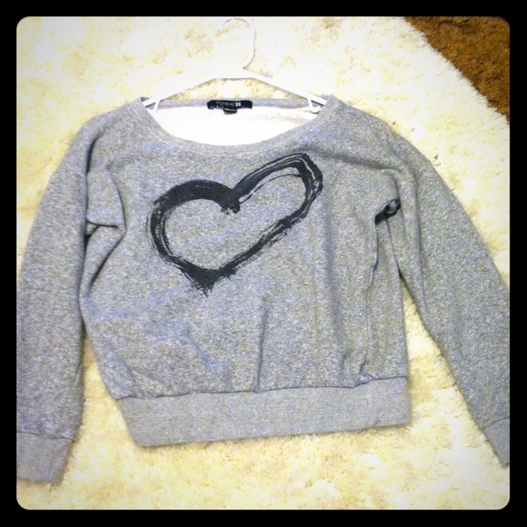 **ON HOLD** Grey sweater with Heart.