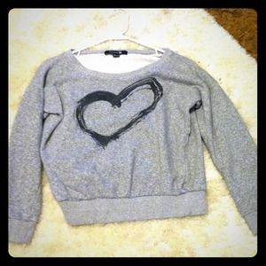 **ON HOLD** Grey sweater with Heart.