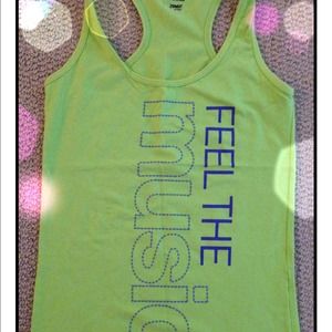 ~SOLD~ in bundle Zumba (R) green with purple tank