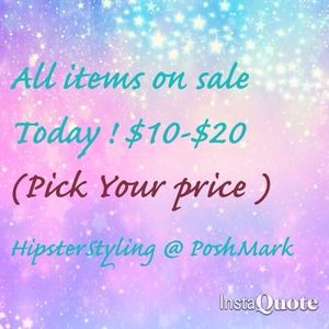 All items on sale