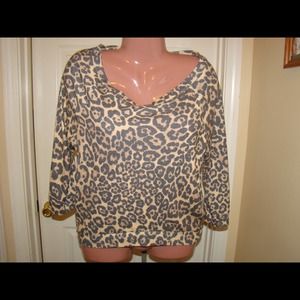 Slouchy cheetah shirt