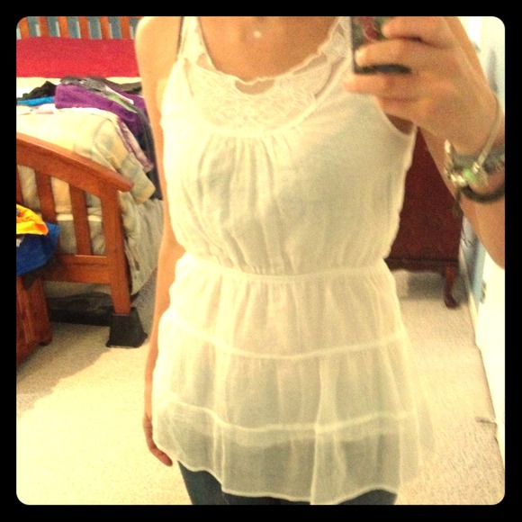 🔒🔒ON HOLD!! white forever 21 blouse