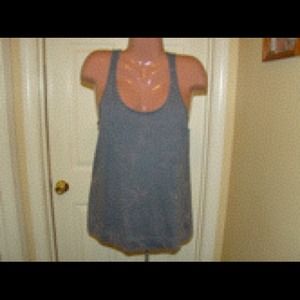 Charcoal gray Roxy tank