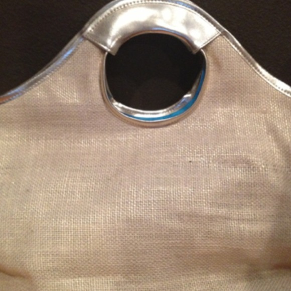 Gold beach bag!