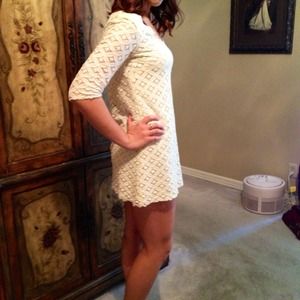 💝HOLD!!💝Francesca Boutique white lace dress