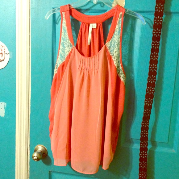 Amazing coral pink tank by ⚡Lauren Conrad XL!