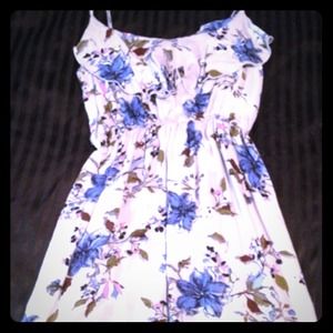 Flower print dress.