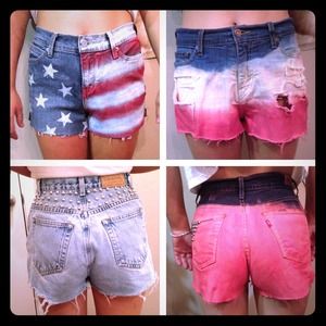 Remade vintage shorts.