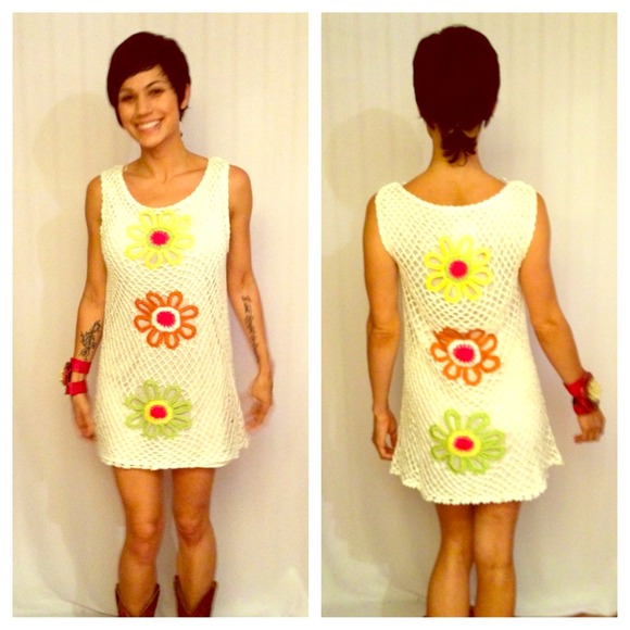 Vintage Inspired Crochet Dress NEW