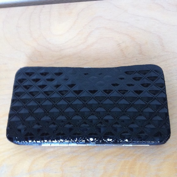 Slightly Damaged Black Studded Wallet