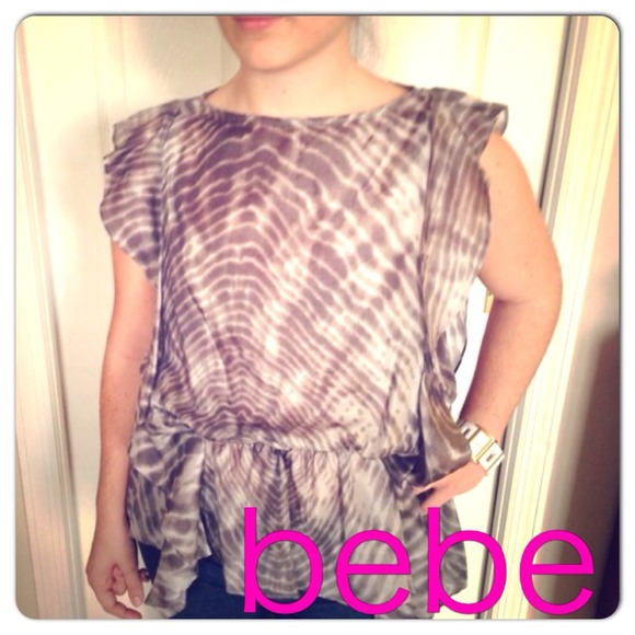 bebe -- beautiful silk top