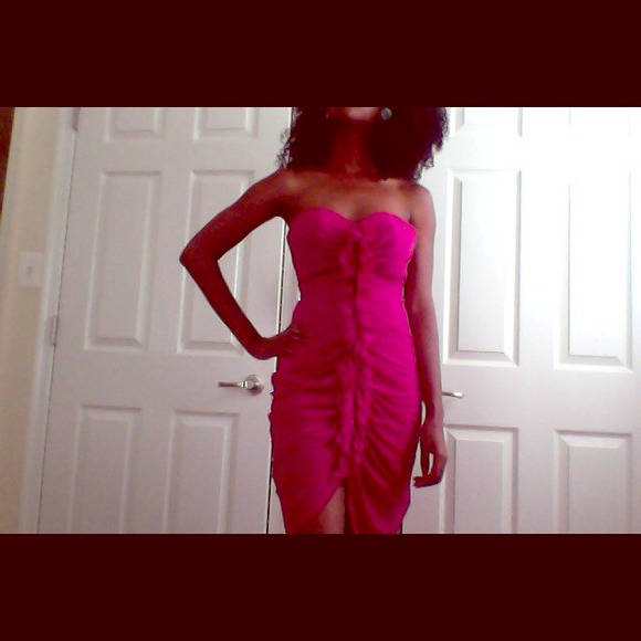 Pink sweetheart dress