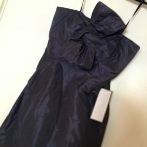 J Crew Bow Monde dress in Caspian Blue