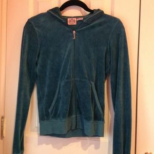Teal juicy couture zip up