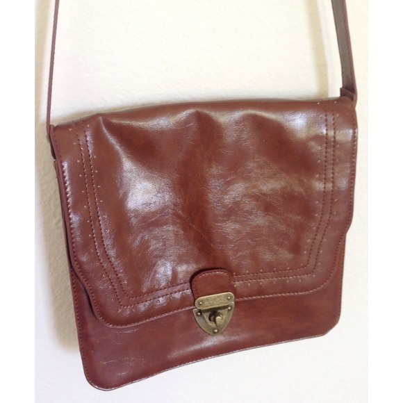 SOLD Cognac Crossbody Bag