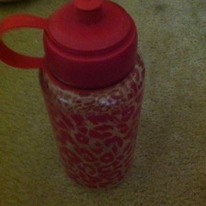 Vs pink water bottle