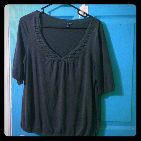 American eagle tank top W/lace! Large⚡✔