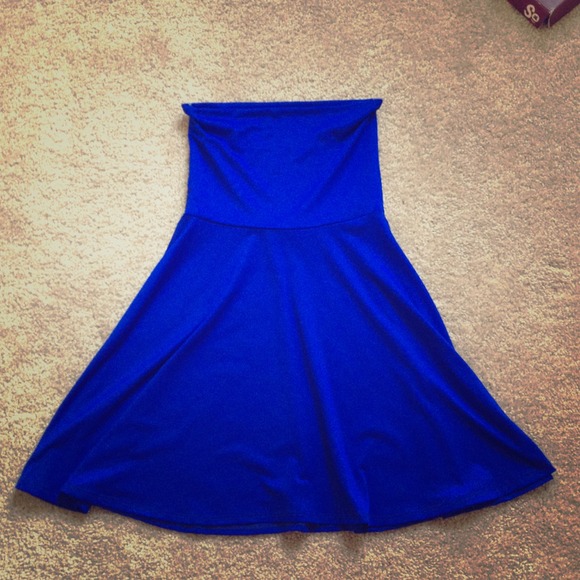 Royal Blue Flowing Dress