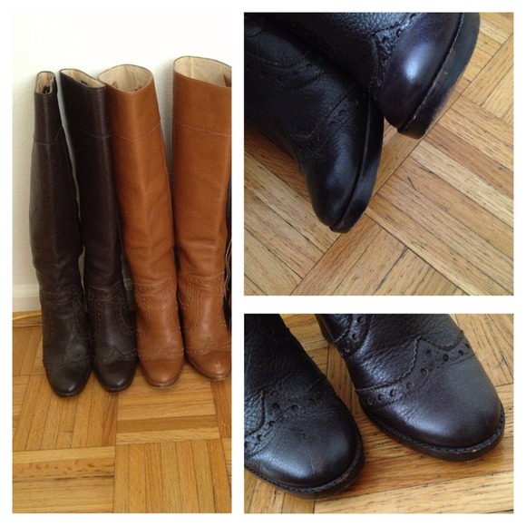 🚫Michael Kors brown cutout detailed cowboy boots - Picture 2 of 4