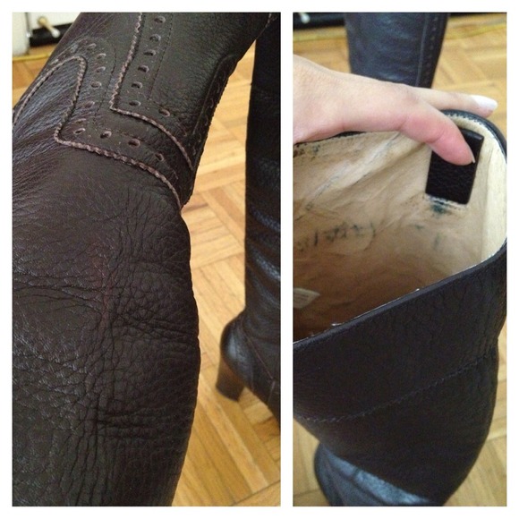 🚫Michael Kors brown cutout detailed cowboy boots - Picture 3 of 4