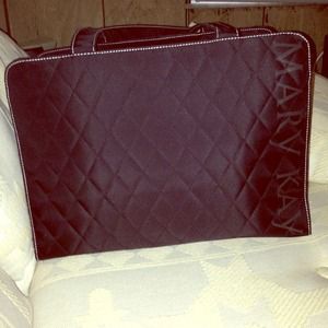 Large Mary Kay quilted black bag