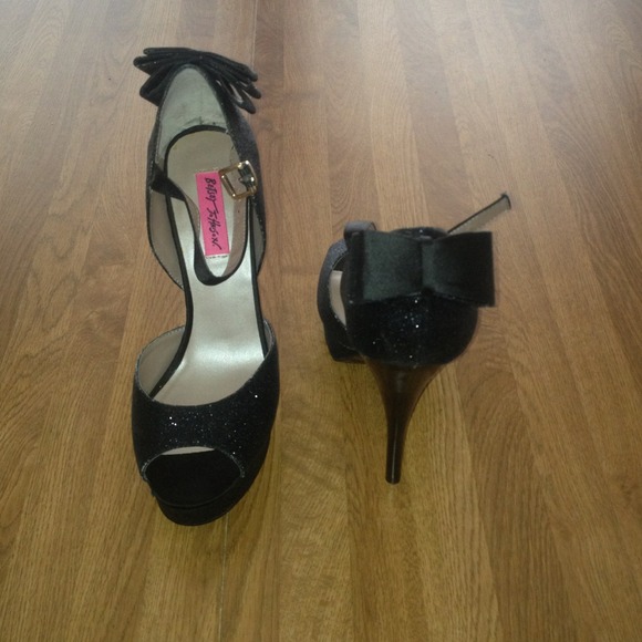 Betsey Johnson sparkle stilettos