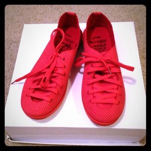 Red Shoes w/ Small Hole Design