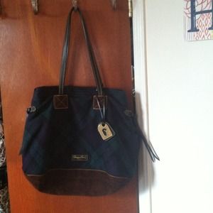 Dooney & Bourke Black Watch tartan Victoria bag