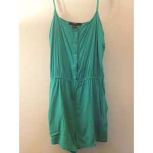 💗Forever 21 Polka-Dot Romper