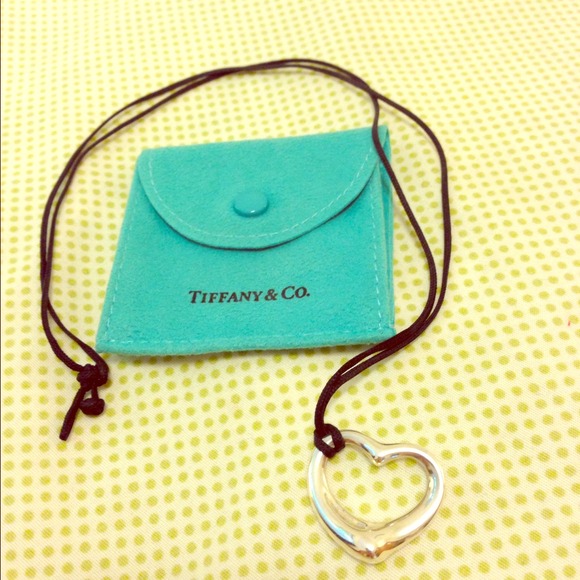 ⛔SOLD⛔Authentic Tiffany Heart with Silk Cord😍