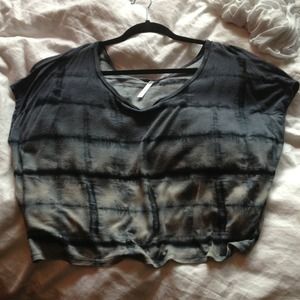 tie dye crop tee