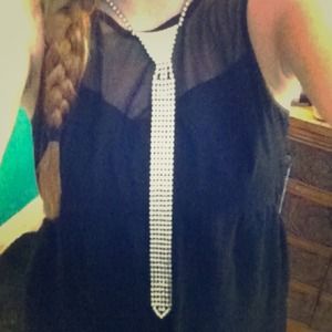 Diamond tie necklace!💍💎💖