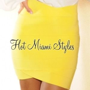 💛Yellow bandage skirt- never worn. No tags.