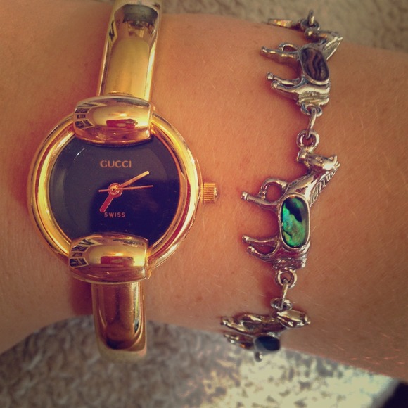 Goldtone designer watch
