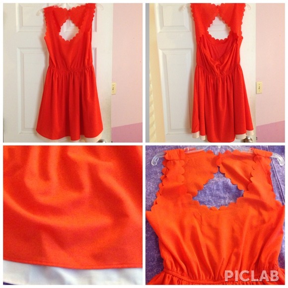 Orange Summer Dress.