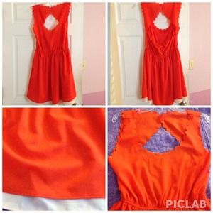 Orange Summer Dress.