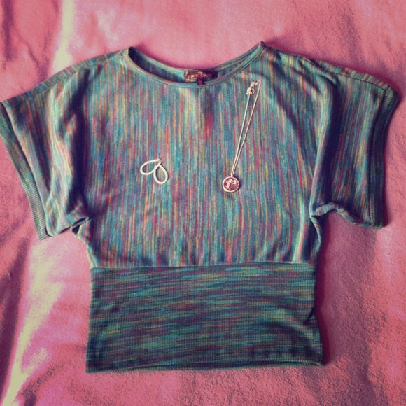 Multicolored dressy top