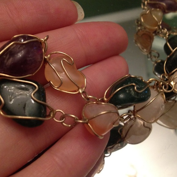 1970's stone necklace original... - Picture 2 of 4