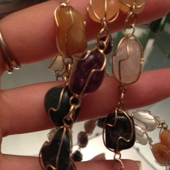 1970's stone necklace original... - Picture 4 of 4