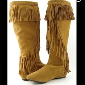 Sam Edelman suede fringe boots