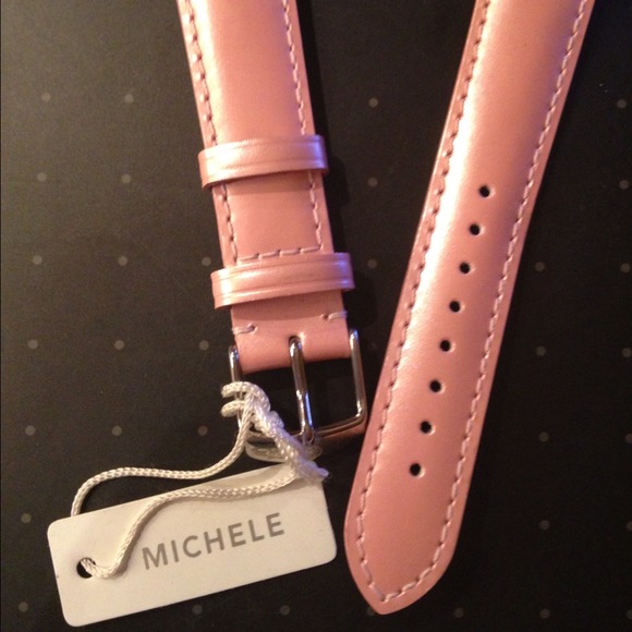 Michele  Jewelry - ⌚ Michele Watch strap band- leather authentic 18mm