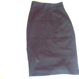 Victoria's Secret layered black pencil skirt
