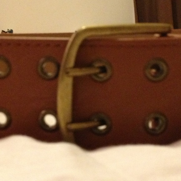 Extra wide brown belt