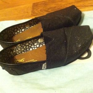 Black Sparkle TOMS